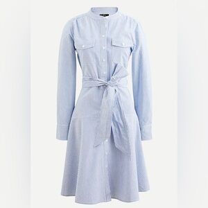 J. crew Blue Oxford Cotton A-Line Shirtdress Size 4 US